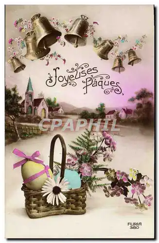 Cartes postales Cloche Paques