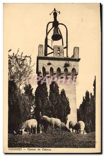 Cartes postales Cloche Cadenet Clocher du chateau Moutons