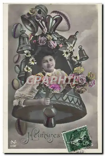 Cartes postales Cloche Femme