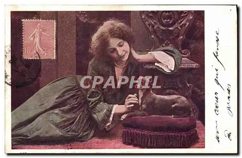 Cartes postales Chien Chiens Femme