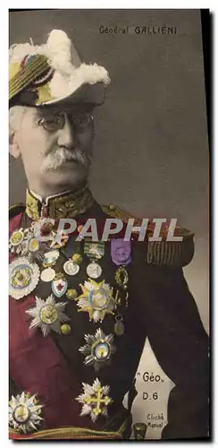 Cartes postales Militaria General Gallieni