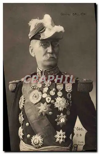 Cartes postales Militaria General Gallieni