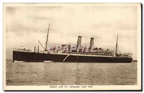 Cartes postales Bateau Paquebot Orient line SS Ormonde