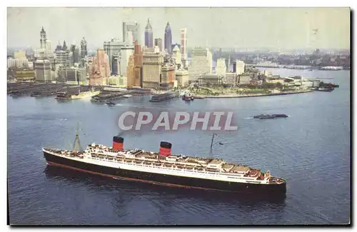 Ansichtskarte AK Bateau Paquebot Cunard RMS Queen Elizabeth