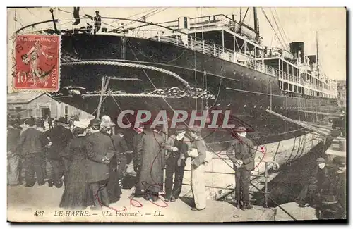 Ansichtskarte AK Bateau Paquebot Le Havre La Provence