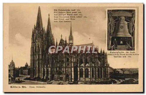 Cartes postales Cloche Koln Kaiserglocke