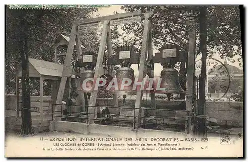 Cartes postales Cloche Exposition internationale des Arts Decoratifs Paris Les cloches de Corbie
