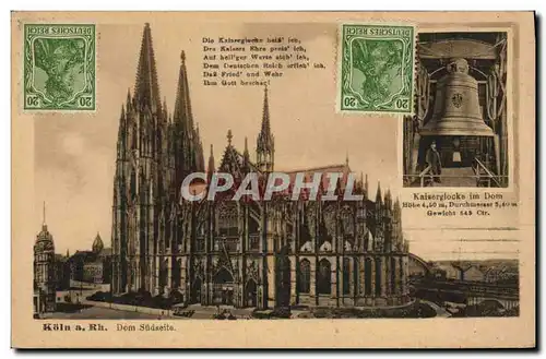 Cartes postales Cloche Koln Kaiserglock