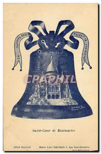 Cartes postales Cloche Paris Sacre Coeur de Montmartre