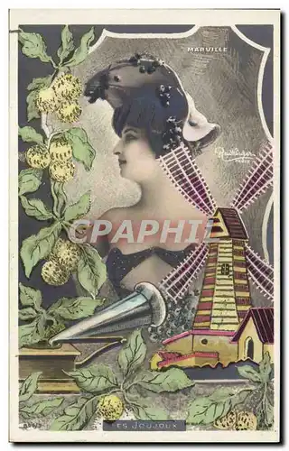 Cartes postales Paris Marville Moulin a vent Les joujoux Radiophone