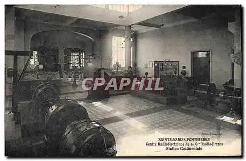 Cartes postales Sainte Assise Ponthierry Centre radioelectrique de la Cie Radio France Station continentale