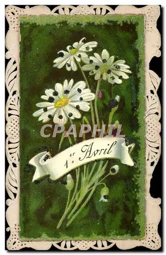 Cartes postales Brodee Fantaisie Fleurs