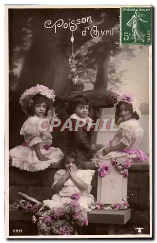 Cartes postales Fantaisie Enfant Poisson d&#39Avril