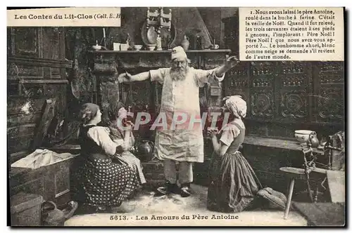 Ansichtskarte AK Folklore Bretagne Lits Clos Les contes du lit clos Les amours du Pere Antoine
