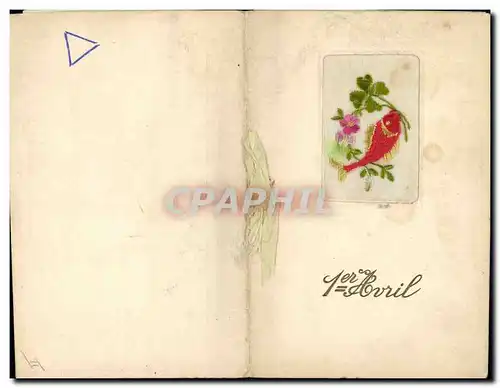 Cartes postales Fantaisie Paques Poisson 1er Avril