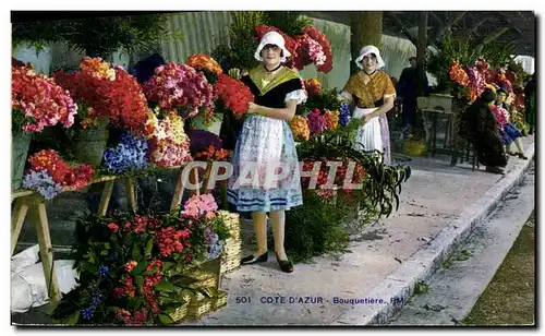 Ansichtskarte AK Cueillette Cote d&#39Azur Bouquetiere