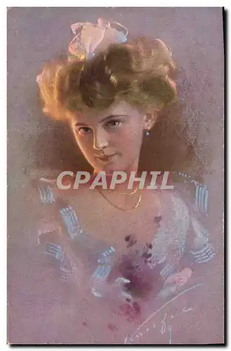 Cartes postales Fantaisie Illustrateur Femme