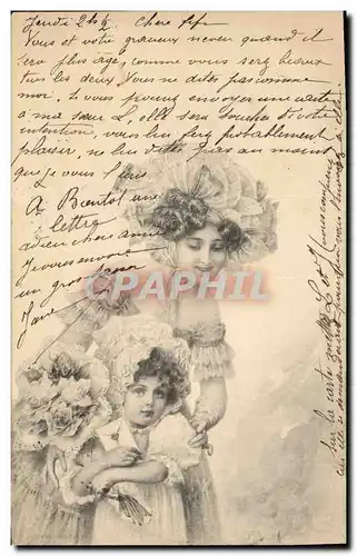 Cartes postales Fantaisie Femme Enfant