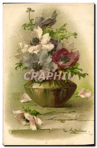 Cartes postales Fantaisie Fleurs