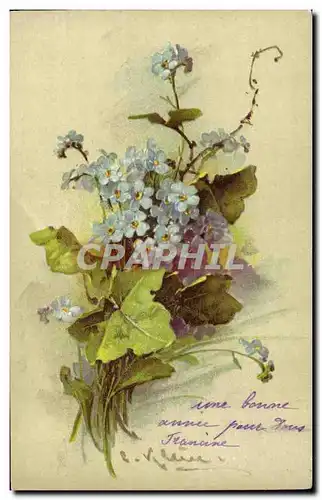 Cartes postales Fantaisie Fleurs