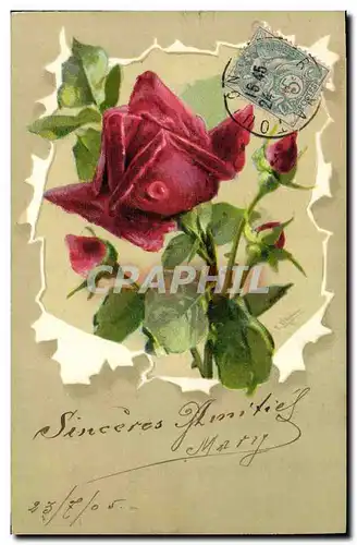 Cartes postales Fantaisie Fleurs