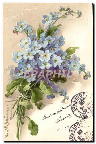 Cartes postales Fantaisie Fleurs