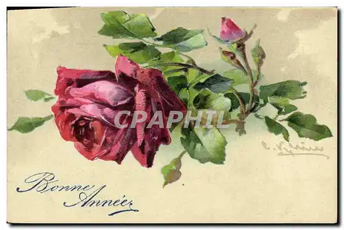 Cartes postales Fantaisie Fleurs