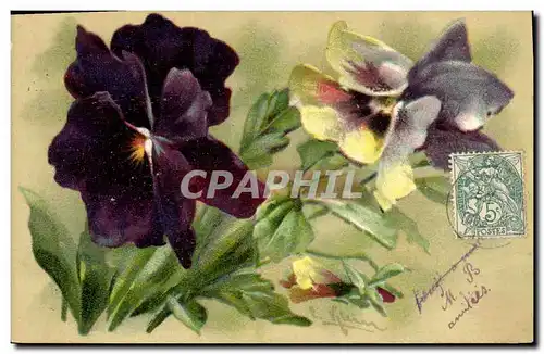 Cartes postales Fantaisie Fleurs