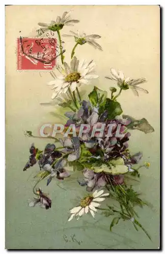 Cartes postales Fantaisie Fleurs