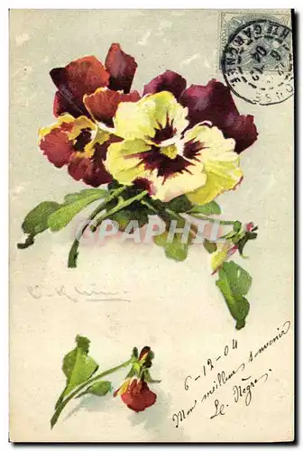 Cartes postales Fantaisie Fleurs