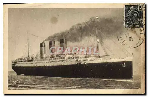 Cartes postales Bateau Paquebot Paris