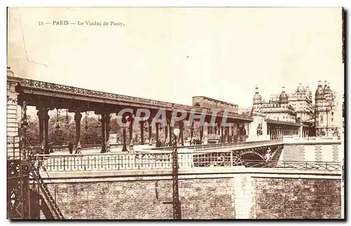 Cartes postales Phonocarte La Sonorine Paris le viaduc de Passy metro TOP