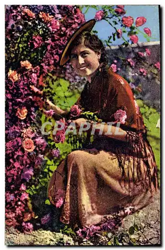 Cartes postales Cote d&#39Azur La cueillette des roses