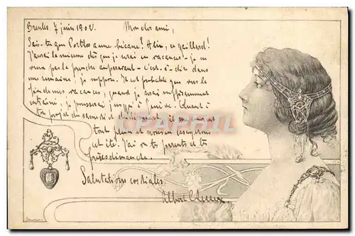 Cartes postales Fantaisie Illustrateur Femme