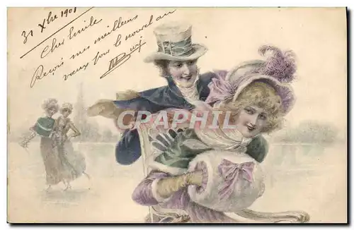 Cartes postales Fantaisie Illustrateur Femme