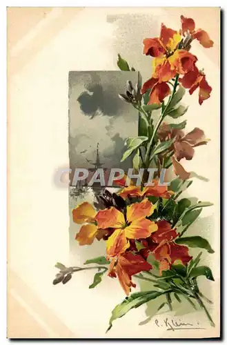 Cartes postales Fantaisie Fleurs