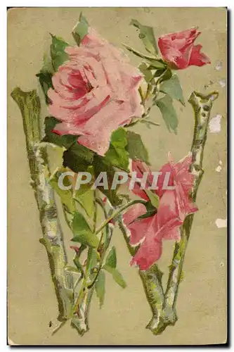 Cartes postales Fantaisie Fleurs