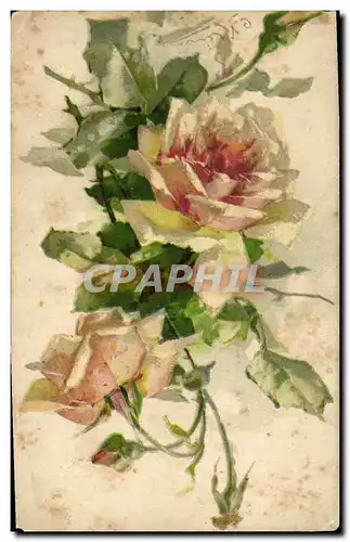 Cartes postales Fantaisie Fleurs