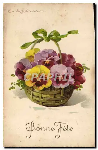 Cartes postales Fantaisie Fleurs