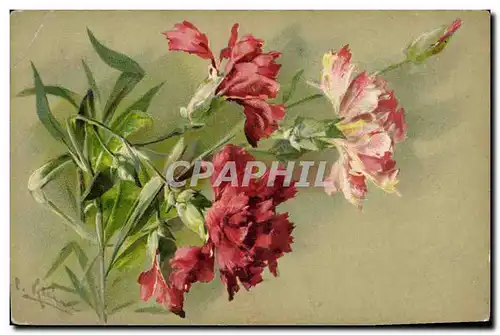 Cartes postales Fantaisie Fleurs