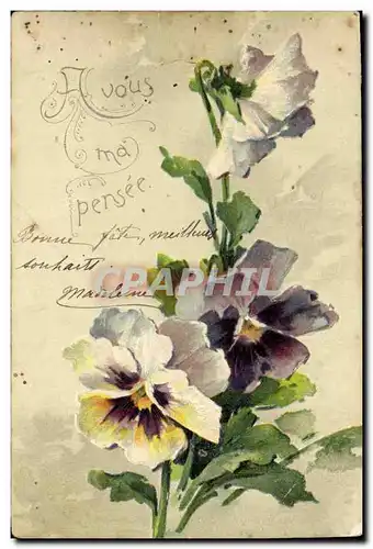 Cartes postales Fantaisie Fleurs