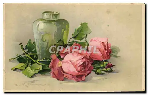 Cartes postales Fantaisie Fleurs