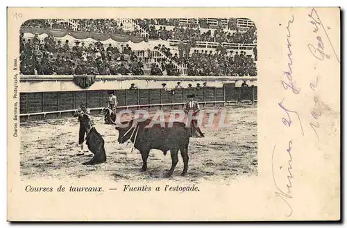 Ansichtskarte AK Corrida Taureau Courses de taureau Fuentes a l&#39estocade