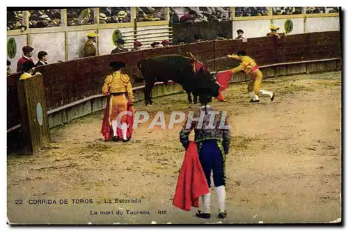 Cartes postales Corrida de Toros La Estocada Taureau