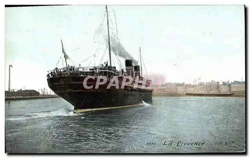 Cartes postales Bateau Paquebot La Provence