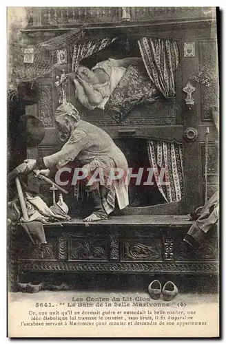 Cartes postales Folklore Les contes du lit clos Le bain de la Belle Marivonne