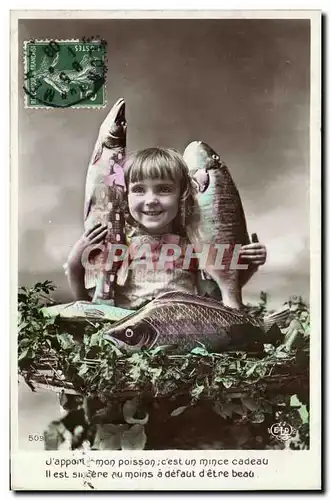 Cartes postales Fantaisie Enfant 1er Avril