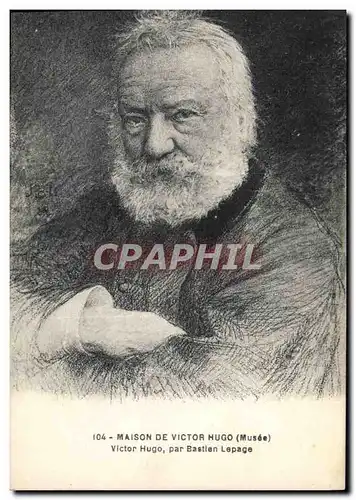 Cartes postales Victor Hugo par Bastien Lepage Musee