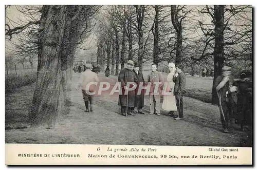 Cartes postales Ministere de l&#39interieur Maison de convalescene Rue de Reuilly Paris Militaria