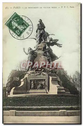 Cartes postales Victor Hugo Paris Le monument